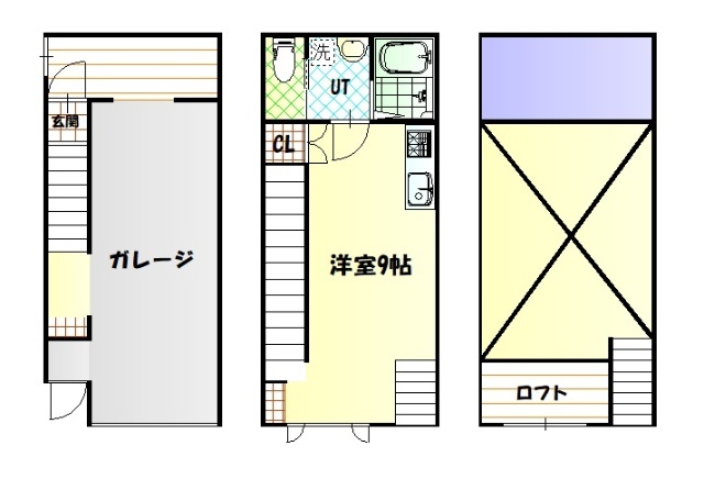 旭川市四条西のアパートの間取り