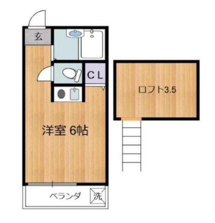 杉並区阿佐谷北のアパートの間取り