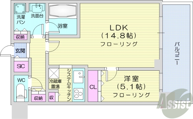 ONE札幌ステーションタワーの間取り