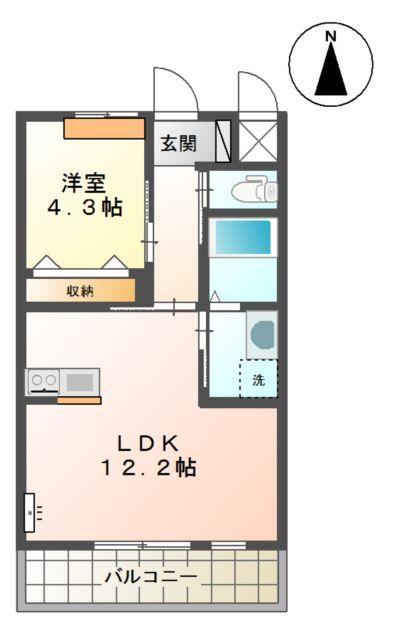 ロマン　Ｃ棟の間取り