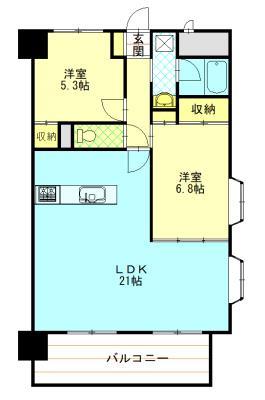 【スカイレジデンシア山王の間取り】