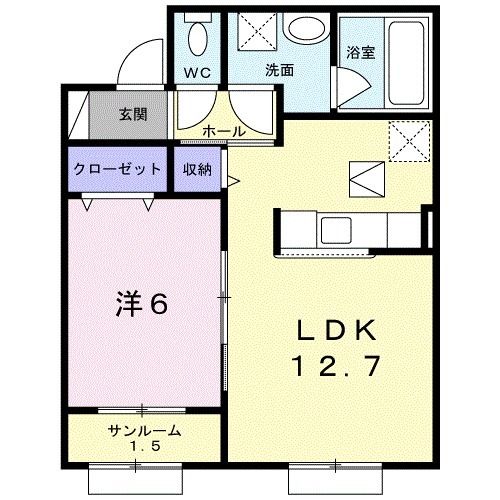 サン・サージュ　オゥの間取り