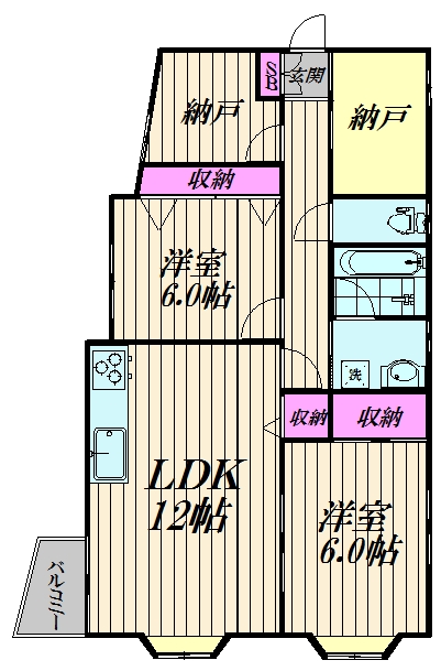 吉岡邸の間取り