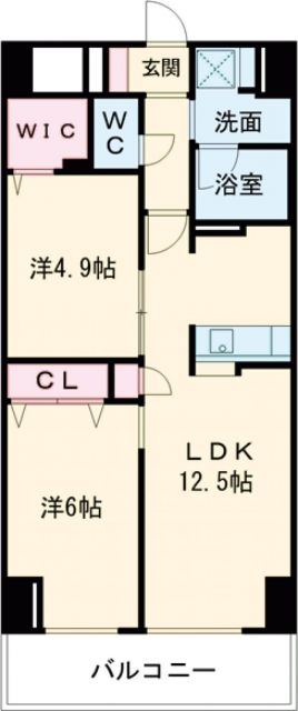 明石市樽屋町のマンションの間取り