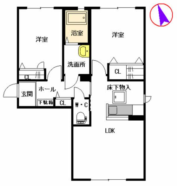 シャーメゾン和　Ｃ棟の間取り