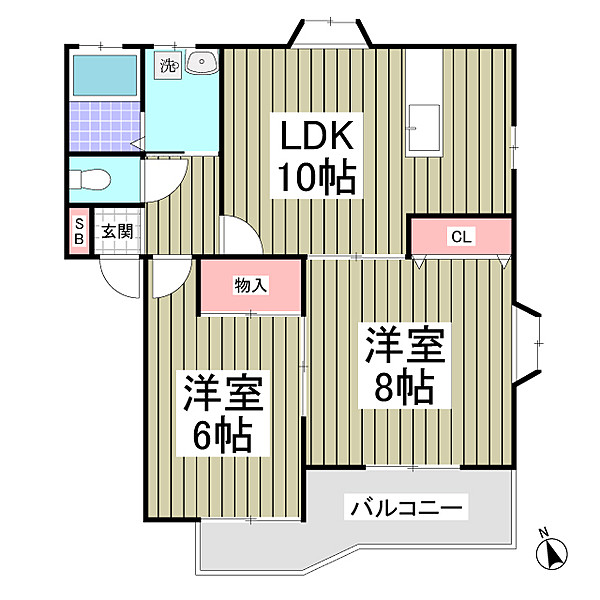 ハイツアネモーネAの間取り