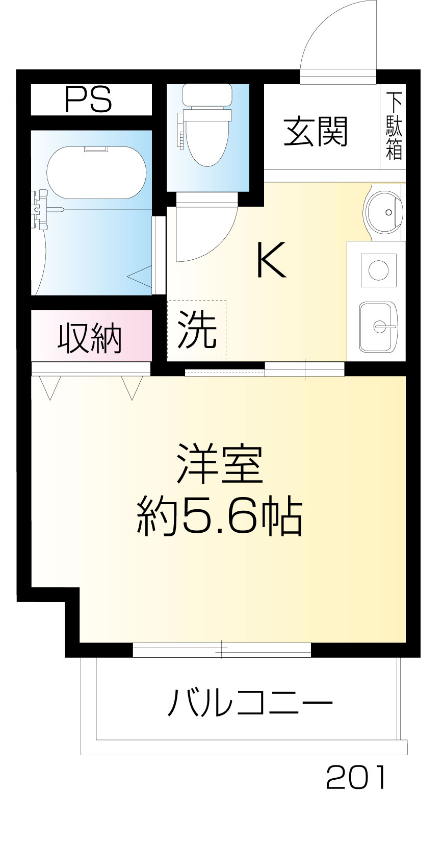 ラビングパレス西武柳沢の間取り