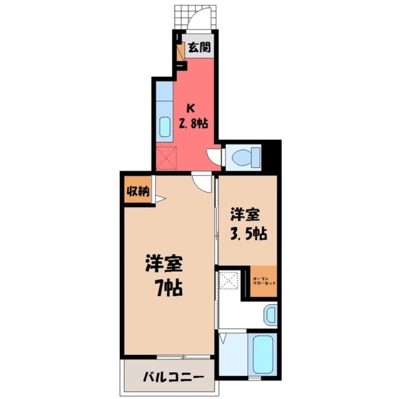 プレジデント Kの間取り