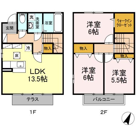 コンフォート小鶴IIの間取り