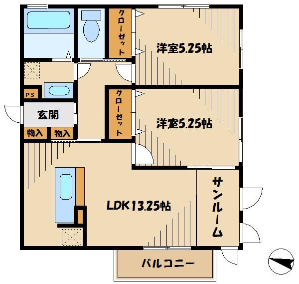 町田市本町田のアパートの間取り