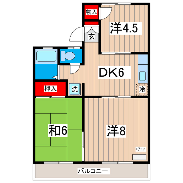 パークサイド日立の間取り