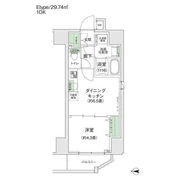 スタイリオ蒲田IIの間取り