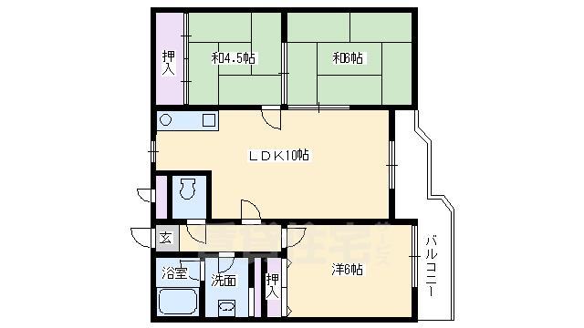 京都市上京区栄町のマンションの間取り