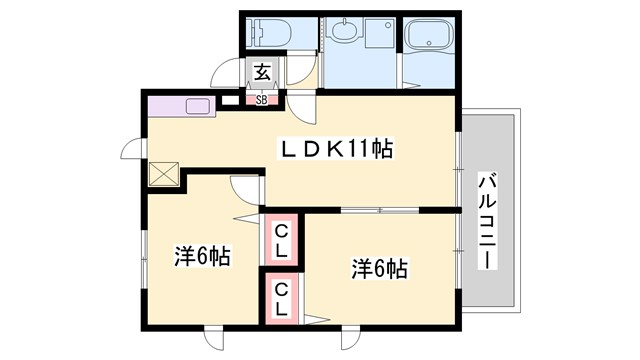 ハイム城山の間取り