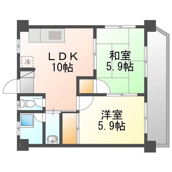 幸寿マンションの間取り