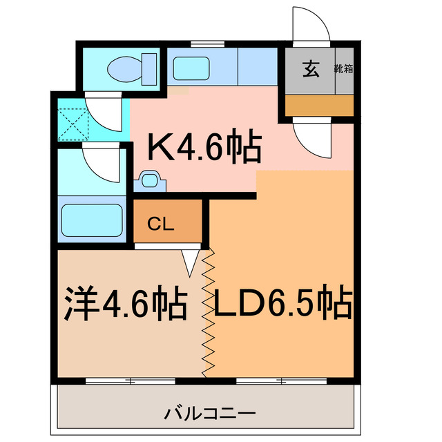 T-フラット204の間取り