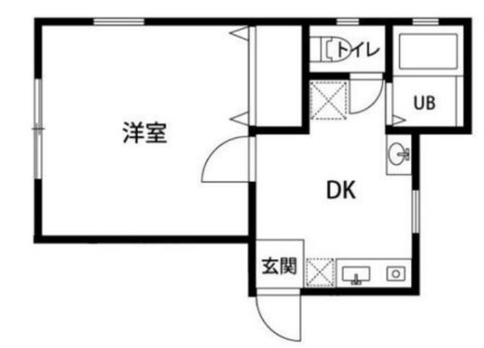 日野市程久保のアパートの間取り