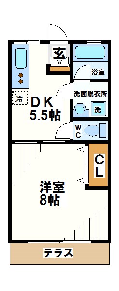 世田谷区北烏山のアパートの間取り