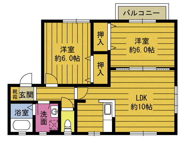 クレインアベニュ－の間取り