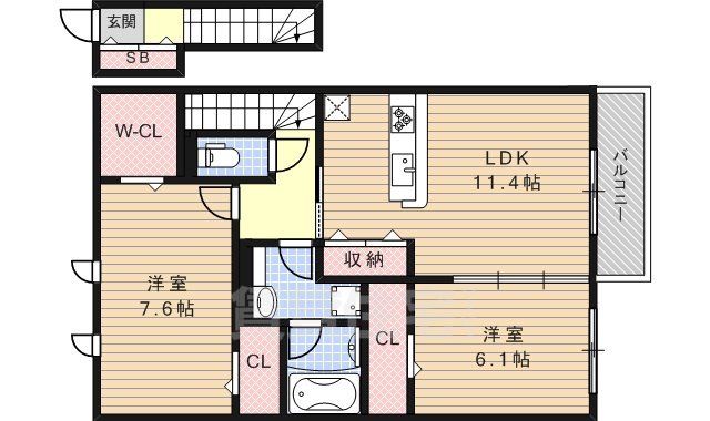 ラ・フルールの間取り