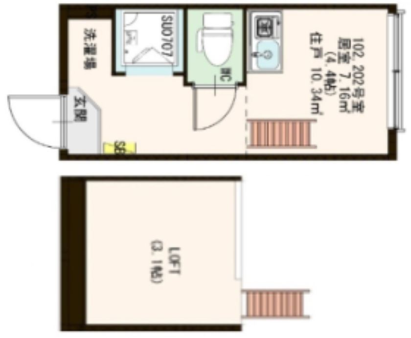 Stage高田馬場の間取り