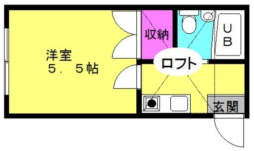 レオパレス加古川第１０の間取り