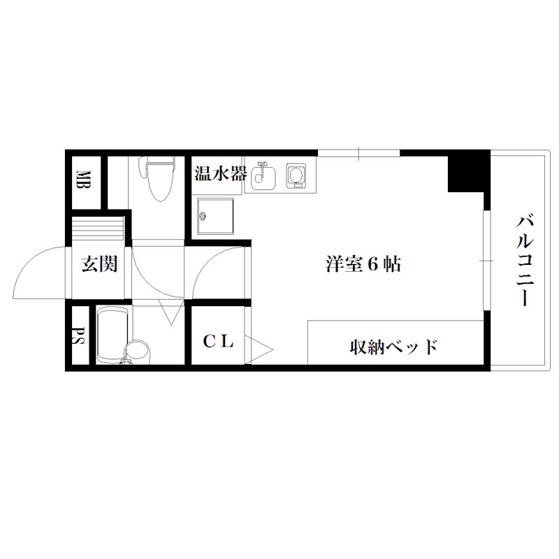 尾上の松　ミドリマンションの間取り