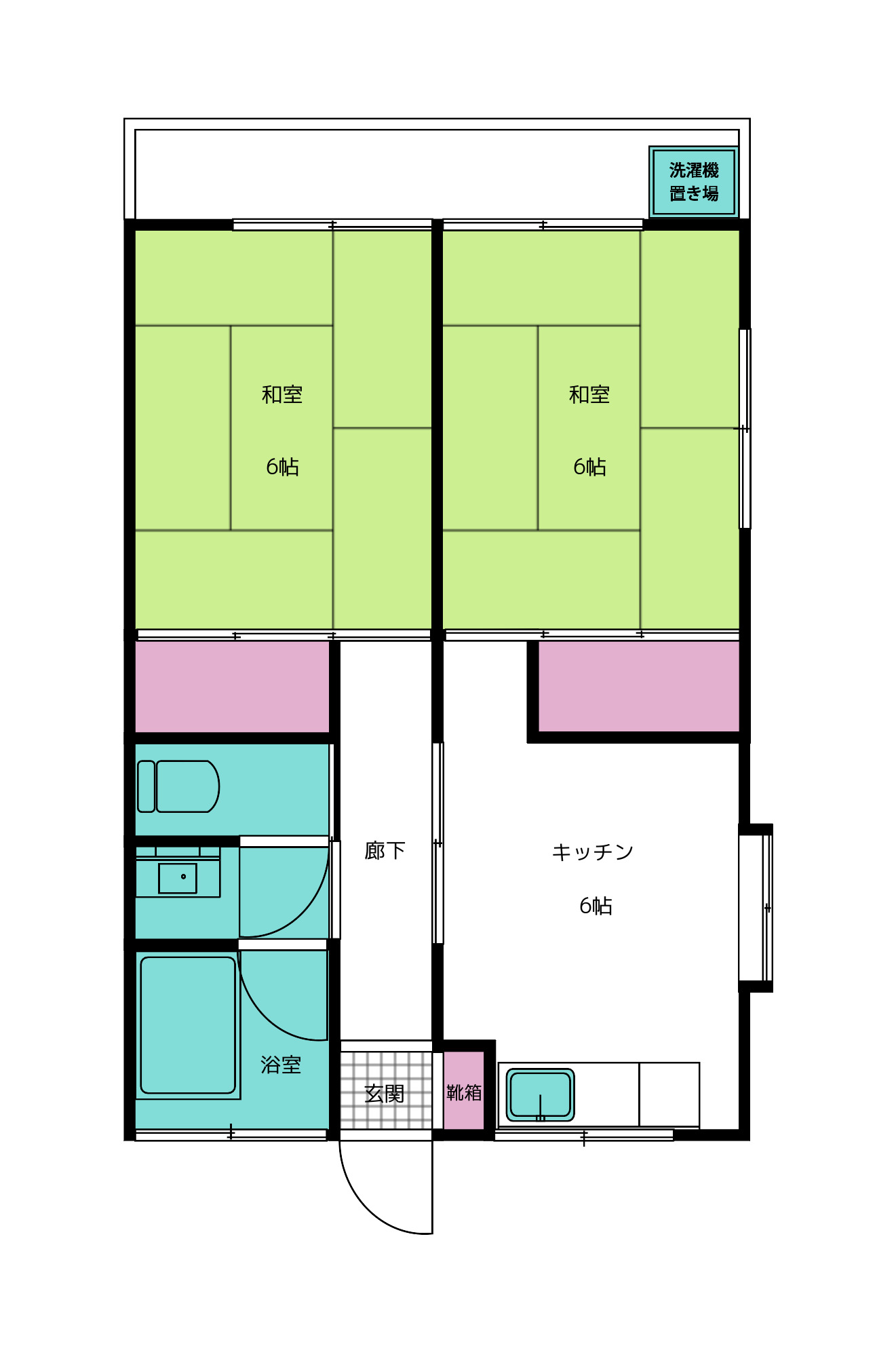 ハイツ北村の間取り