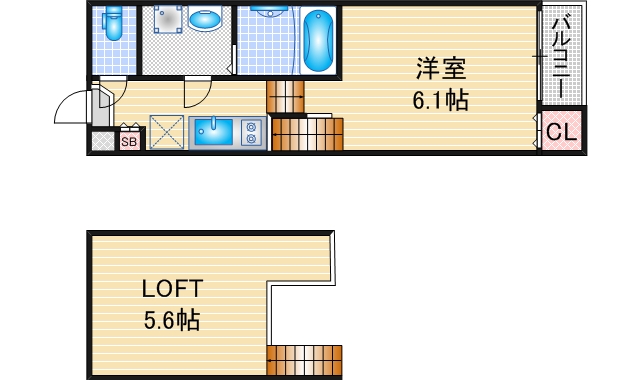 ハーモニーテラス荒中町の間取り
