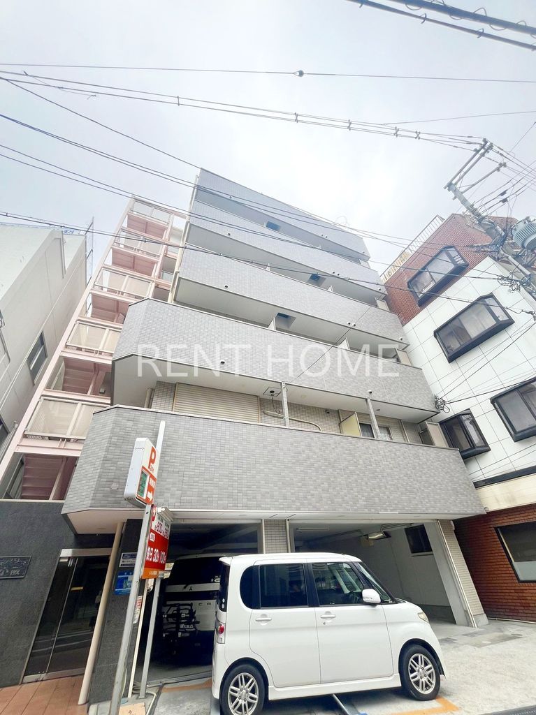 建物外観　鉄骨造の7階建てマンションです。