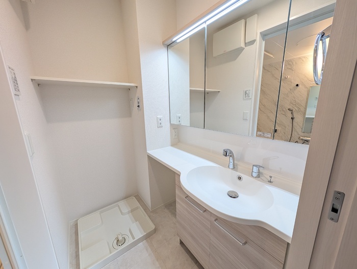 洗面設備　同メーカー施工例