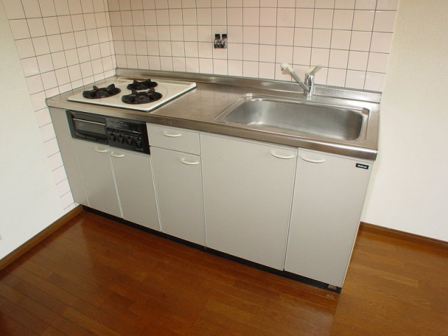 キッチン　３口コンロ付キッチン！