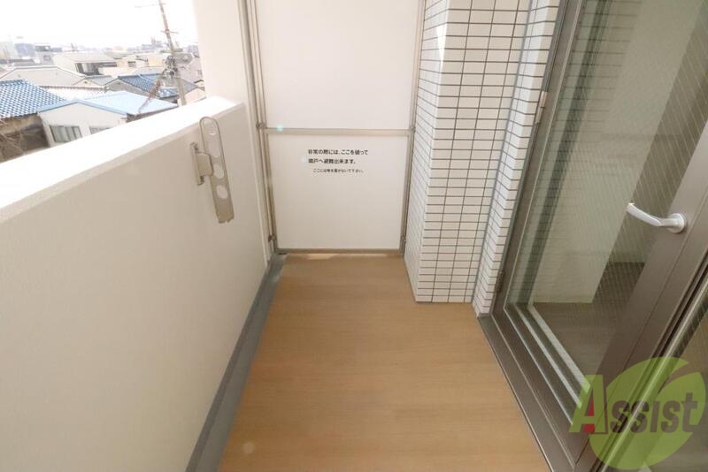 バルコニー　通風良好です