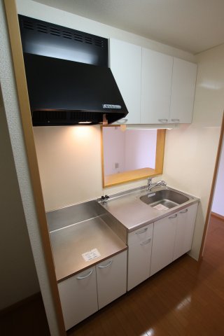 キッチン　ガスコンロ設置可