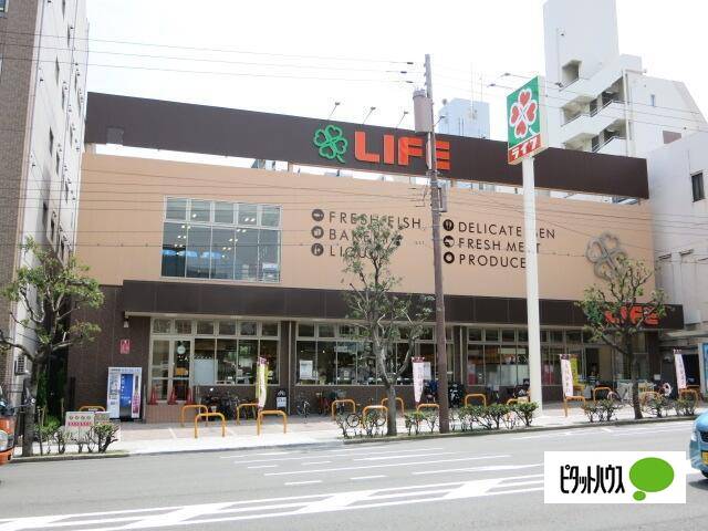 スーパー　ライフ清水谷店（スーパー）まで402m