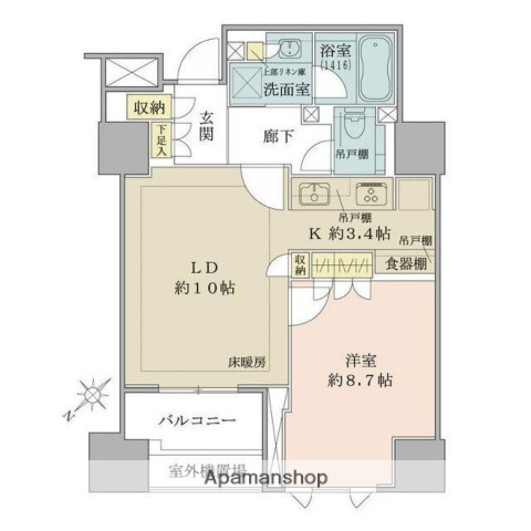 ザ・パークハウス千代田麹町の間取り写真