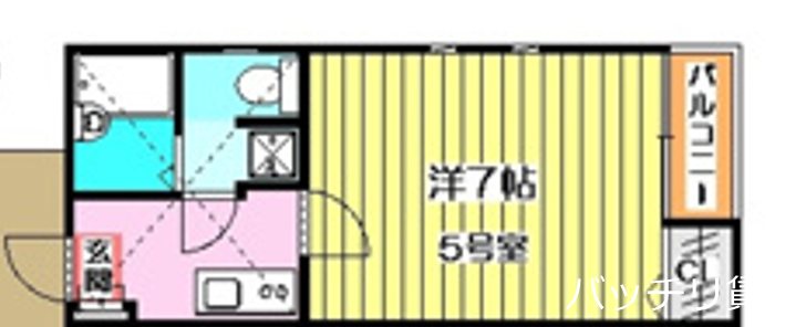 ペア箱崎駅南Iの間取り写真