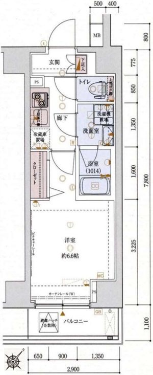 ベルシード横濱ポルトの間取り写真