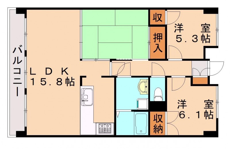 クラブハウス企救丘の間取り写真
