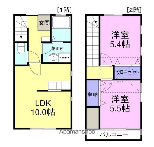 シャルマンの間取り写真