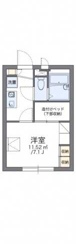 レオパレスサンライズ KWの間取り写真