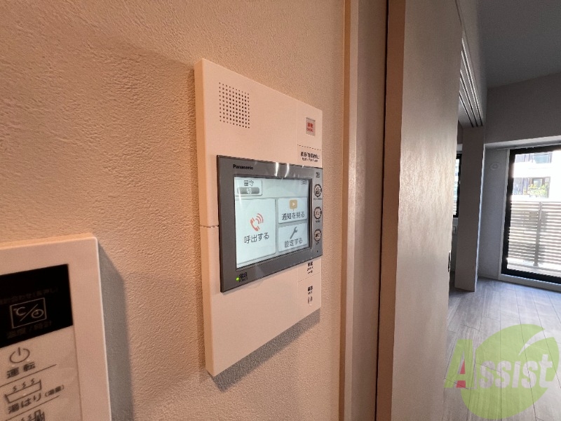 セキュリティ　モニター付きのインターフォンです