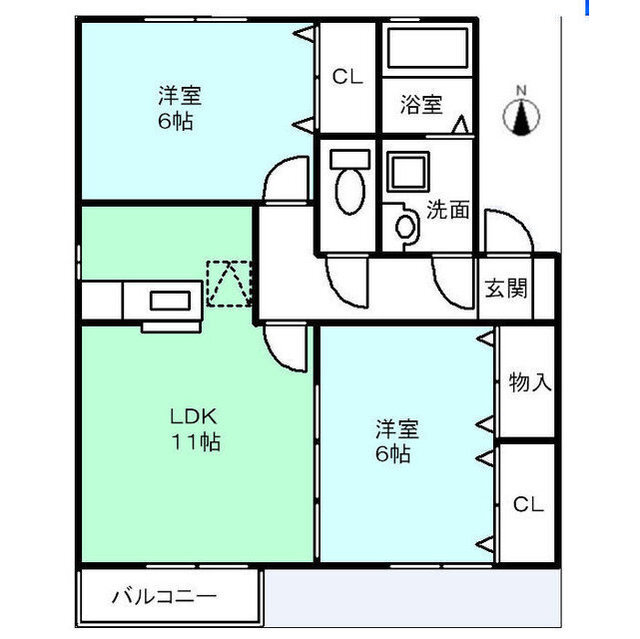 グランモアタカキの間取り写真