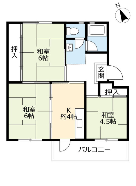 UR朝倉の間取り写真