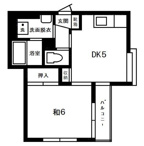 西武池袋線 富士見台駅 徒歩5分 3階建 築39年の間取り写真