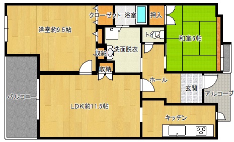 アーベインルネス大手町の間取り