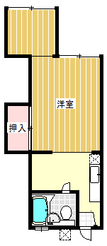 ユタカ・コーポの間取り