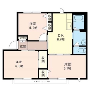 グレース湘南　（2F）の間取り