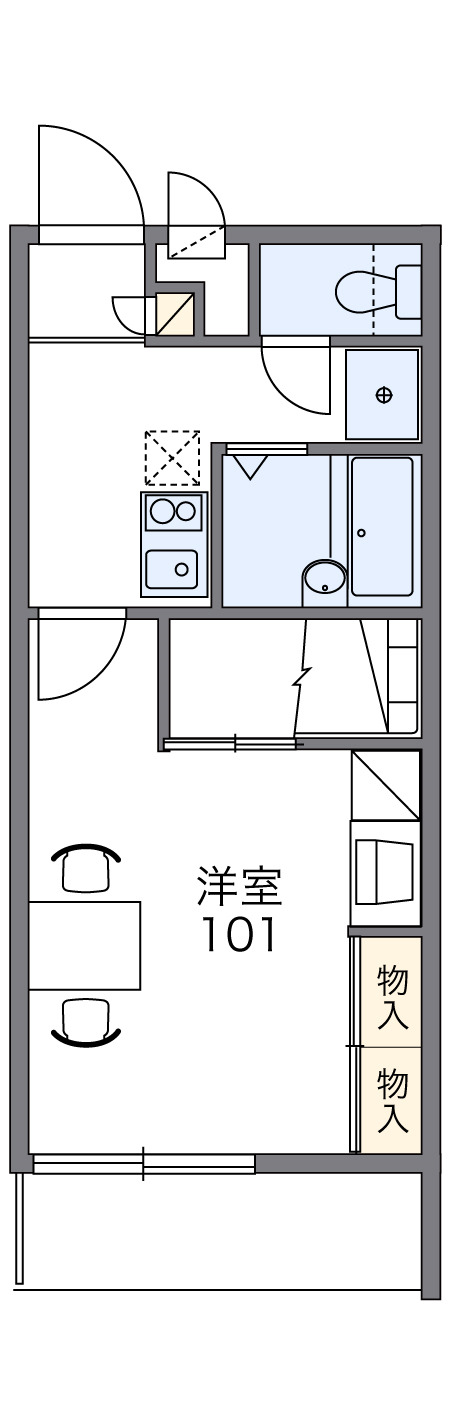 アルモニ１番館の間取り