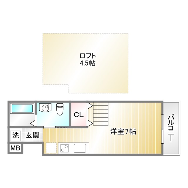 Giulia須磨浦Iの間取り